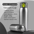 titanium vacuum water bottle with lid